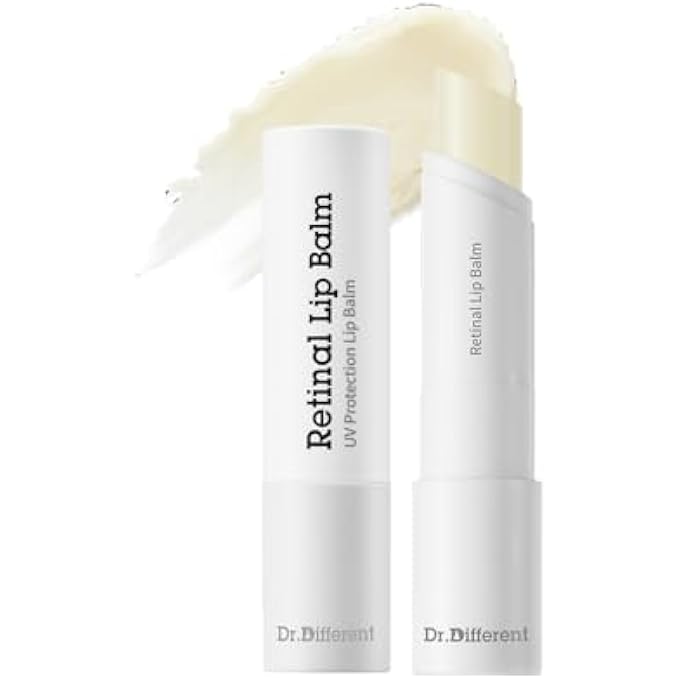 Dr.Different RETINAL LIP BALM CLEAR, ANTI-WRINKLE LIP TREATMENT WITH DEEP HYDRATION & LONG-LASTING MOISTURE, K-SKINCARE MADE BY KOREAN DERMATOLOGIST, 0.14OZ - Image 1